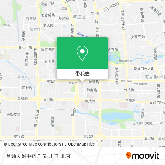 首师大附中宿舍院-北门地图