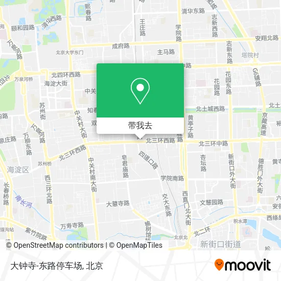 大钟寺-东路停车场地图