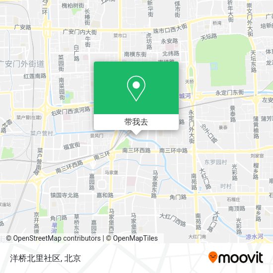 洋桥北里社区地图
