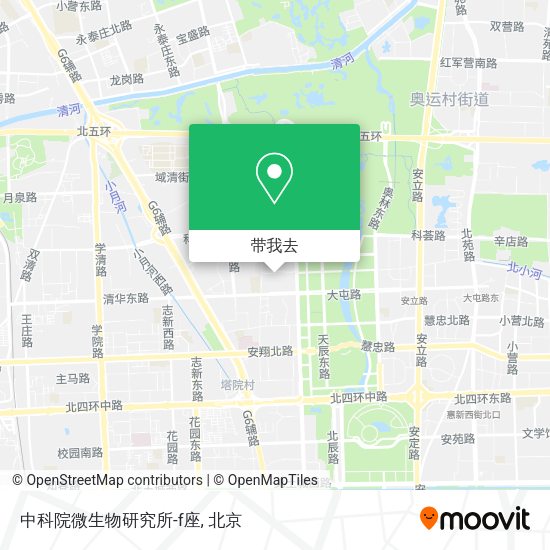 中科院微生物研究所-f座地图