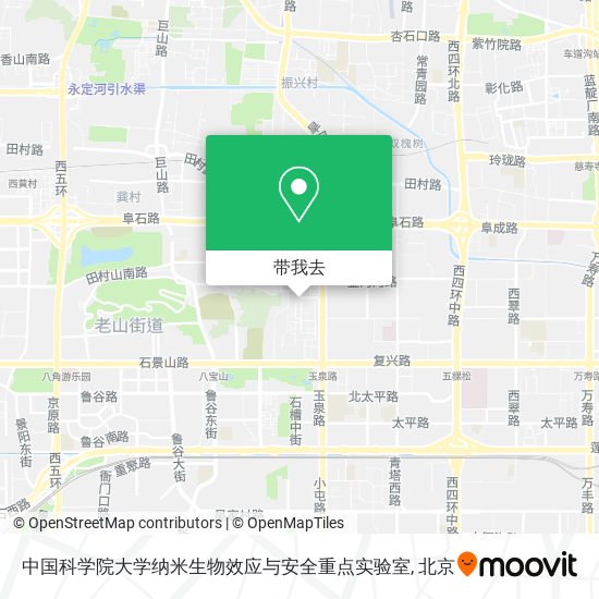中国科学院大学纳米生物效应与安全重点实验室地图