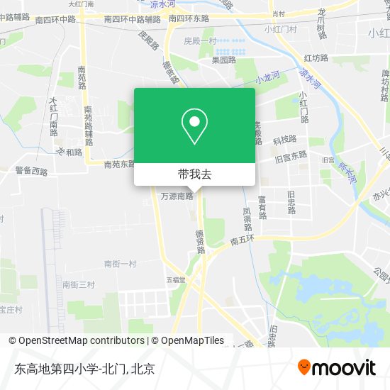 东高地第四小学-北门地图