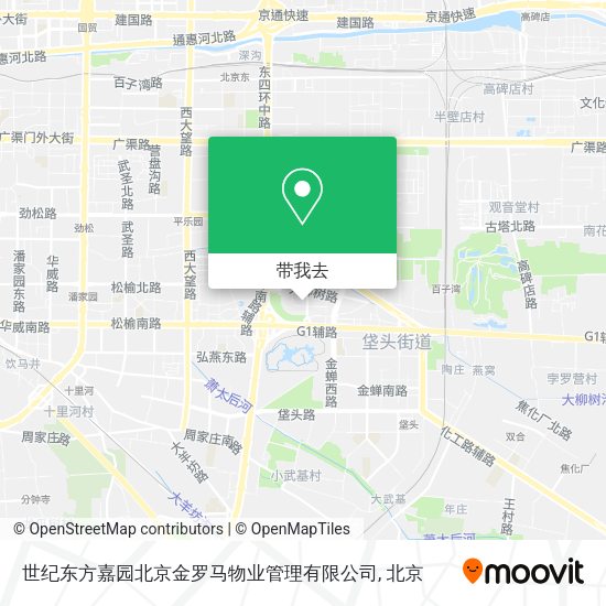 世纪东方嘉园北京金罗马物业管理有限公司地图