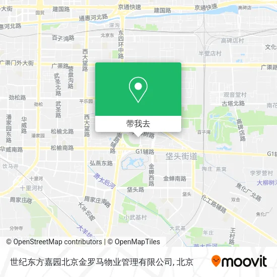 世纪东方嘉园北京金罗马物业管理有限公司地图