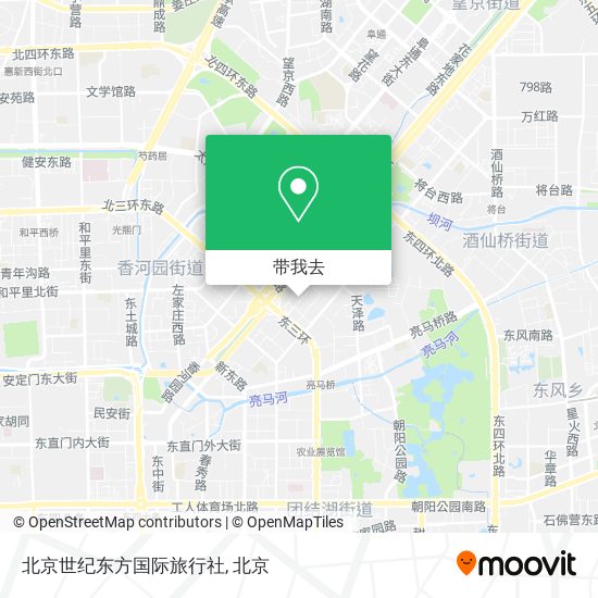 北京世纪东方国际旅行社地图