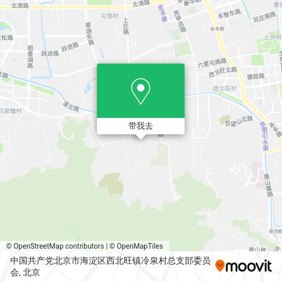 中国共产党北京市海淀区西北旺镇冷泉村总支部委员会地图