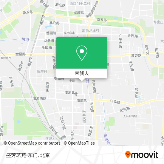 盛芳茗苑-东门地图