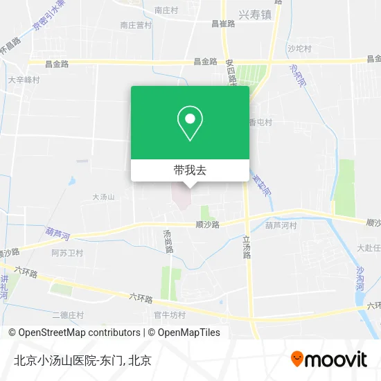 北京小汤山医院-东门地图