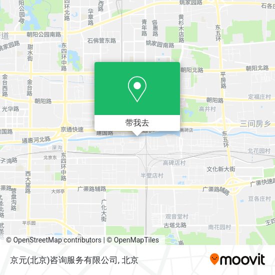 京元(北京)咨询服务有限公司地图