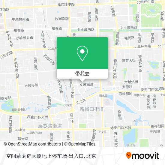 空间蒙太奇大厦地上停车场-出入口地图
