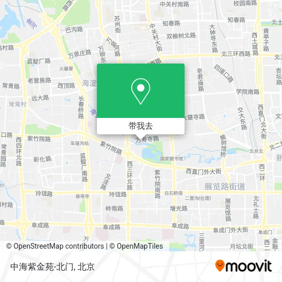 中海紫金苑-北门地图