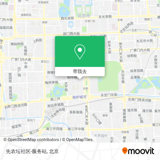 先农坛社区-服务站地图