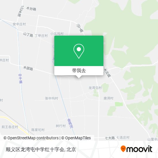 顺义区龙湾屯中学红十字会地图