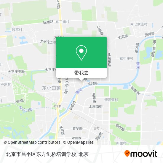 北京市昌平区东方剑桥培训学校地图