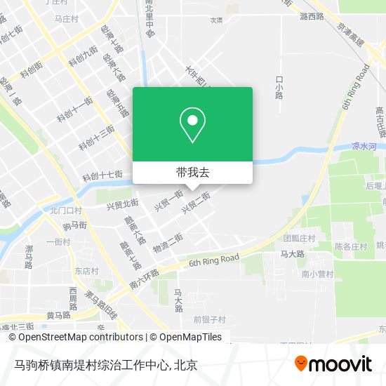 马驹桥镇南堤村综治工作中心地图