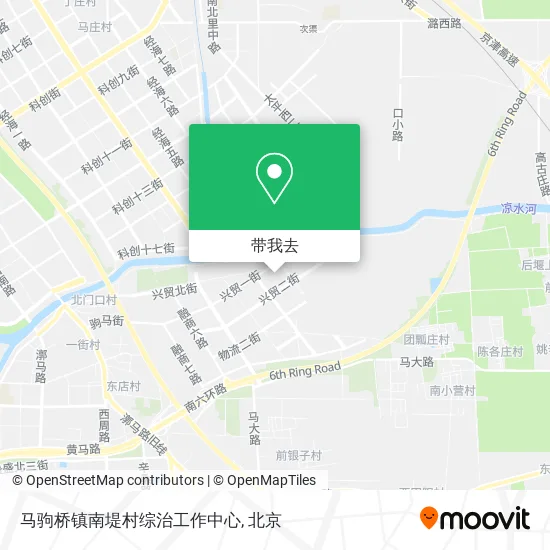 马驹桥镇南堤村综治工作中心地图