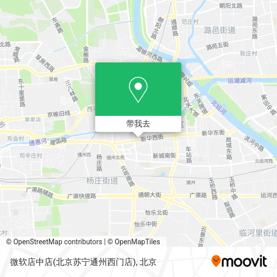微软店中店(北京苏宁通州西门店)地图