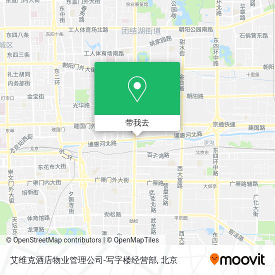 艾维克酒店物业管理公司-写字楼经营部地图
