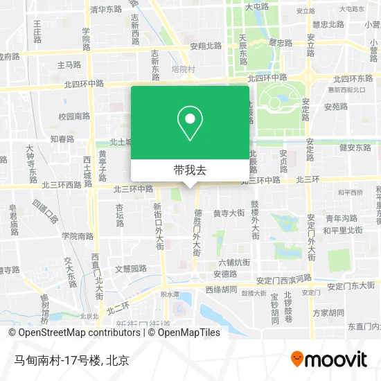 马甸南村-17号楼地图