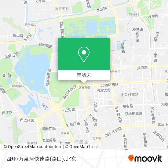 四环/万泉河快速路(路口)地图