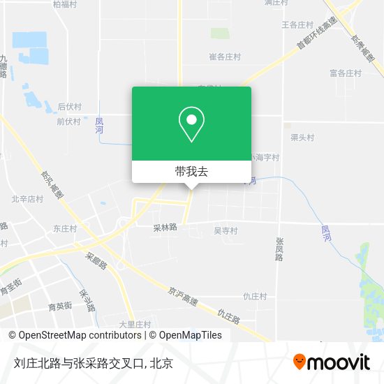 刘庄北路与张采路交叉口地图