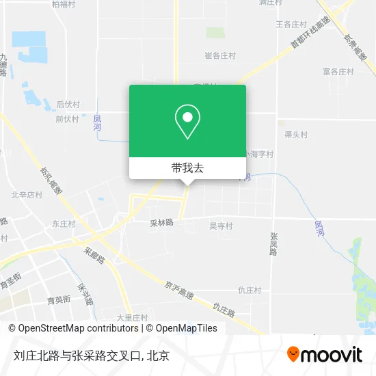 刘庄北路与张采路交叉口地图
