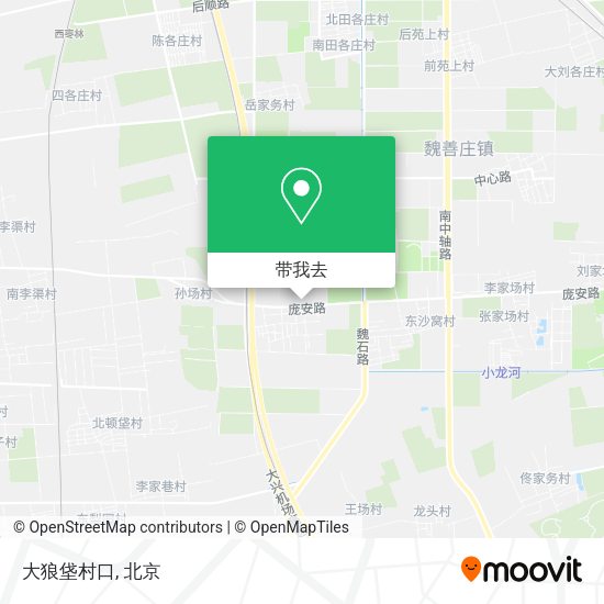 大狼垡村口地图