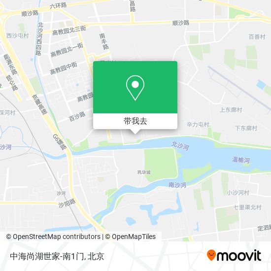 中海尚湖世家-南1门地图
