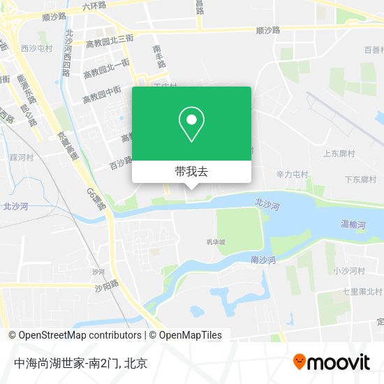 中海尚湖世家-南2门地图