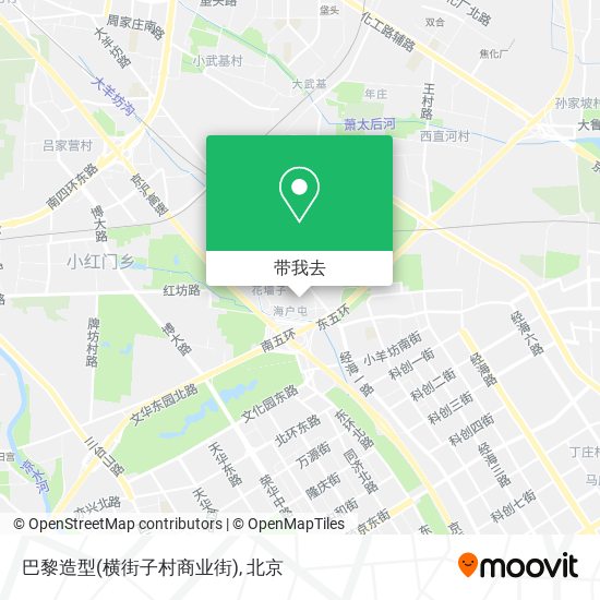 巴黎造型(横街子村商业街)地图