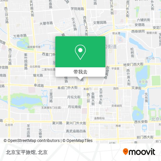 北京宝平旅馆地图