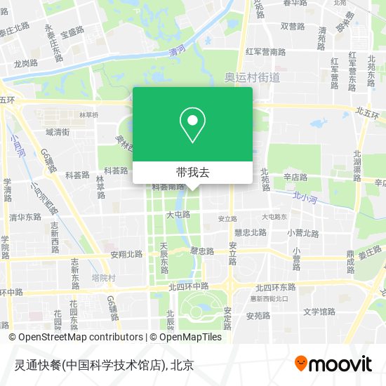 灵通快餐(中国科学技术馆店)地图