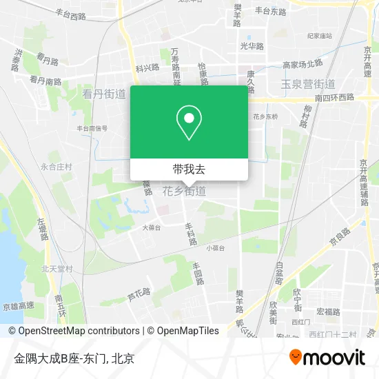 金隅大成B座-东门地图