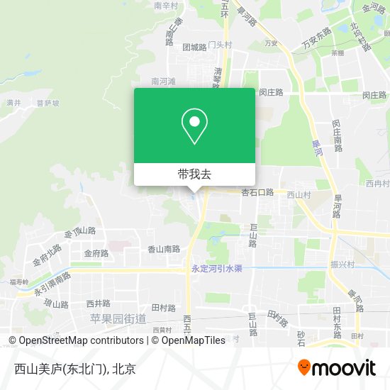 西山美庐(东北门)地图