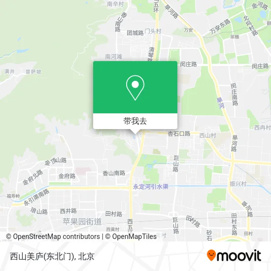 西山美庐(东北门)地图