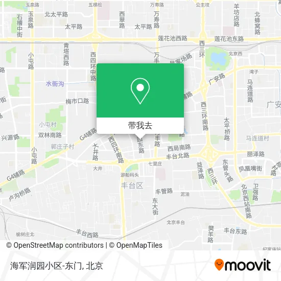 海军润园小区-东门地图