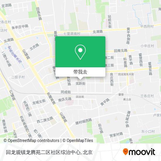 回龙观镇龙腾苑二区社区综治中心地图