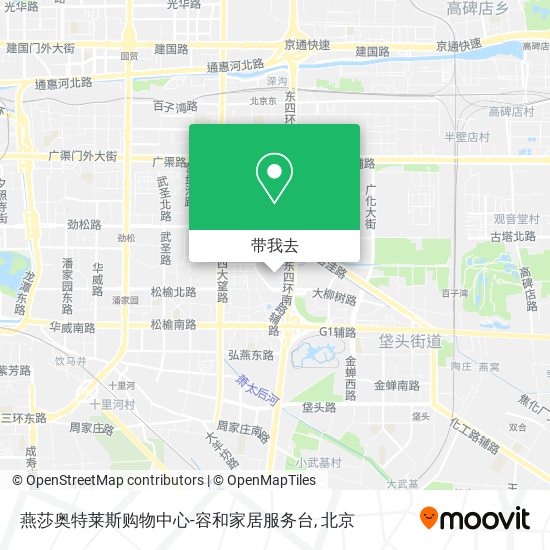 燕莎奥特莱斯购物中心-容和家居服务台地图