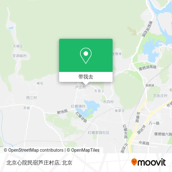 北京心院民宿芦庄村店地图