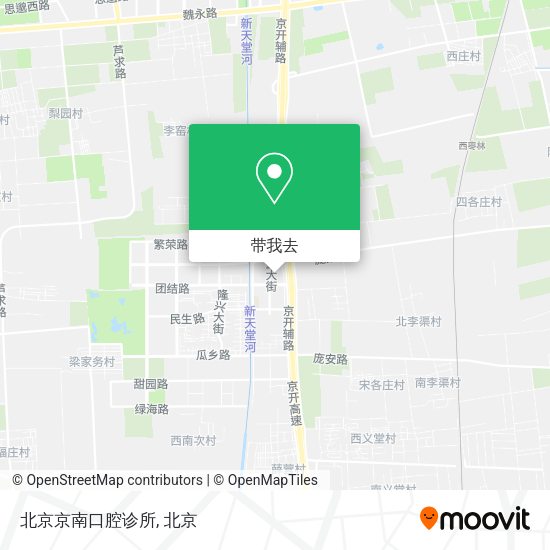 北京京南口腔诊所地图