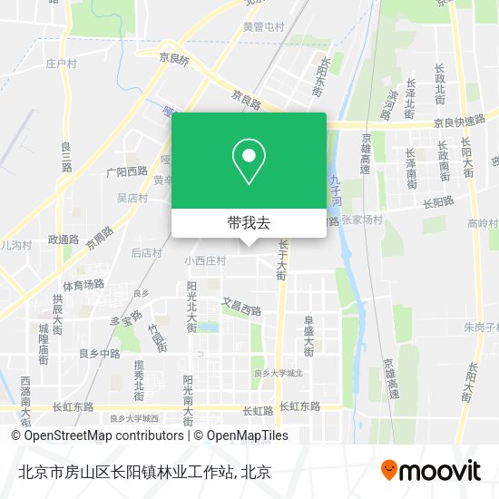 北京市房山区长阳镇林业工作站地图