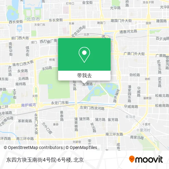 东四方块玉南街4号院-6号楼地图