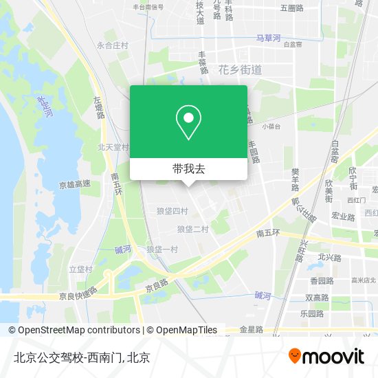 北京公交驾校-西南门地图