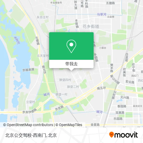 北京公交驾校-西南门地图