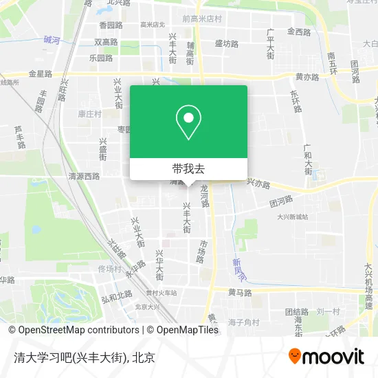 清大学习吧(兴丰大街)地图