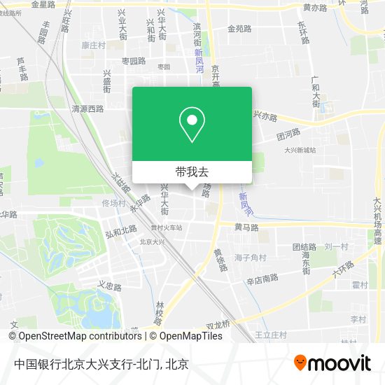 中国银行北京大兴支行-北门地图