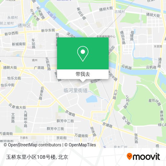 玉桥东里小区108号楼地图