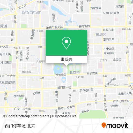 西门停车场地图