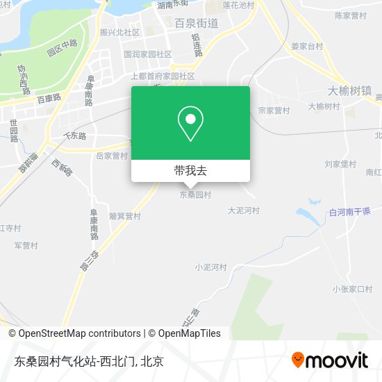 东桑园村气化站-西北门地图