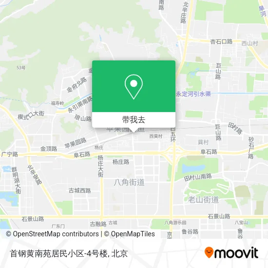 首钢黄南苑居民小区-4号楼地图